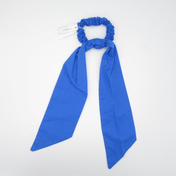 J. Crew Cotton Twilly Scrunchie (Blue) - Picture 2 of 3